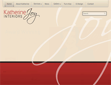 Tablet Screenshot of katherinejoyinteriors.com